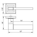 Ручка раздельная Punto TECH QL GR/CP-23 графит/хром